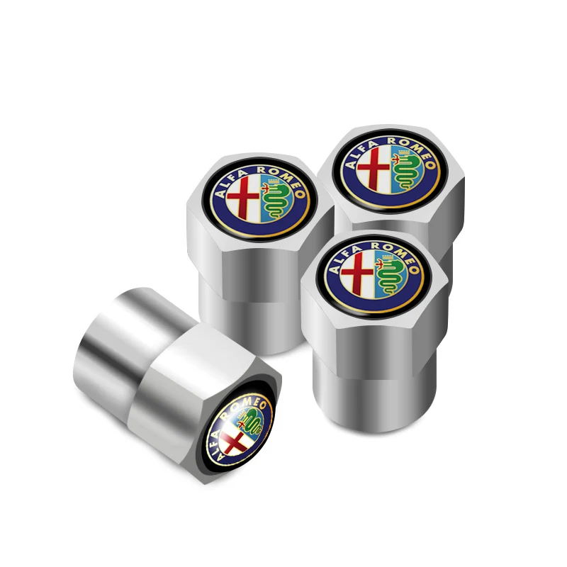 Колпачки клапанов автомобильных шин 4 шт. колпачки для стержней воздушных Alfa Romeo