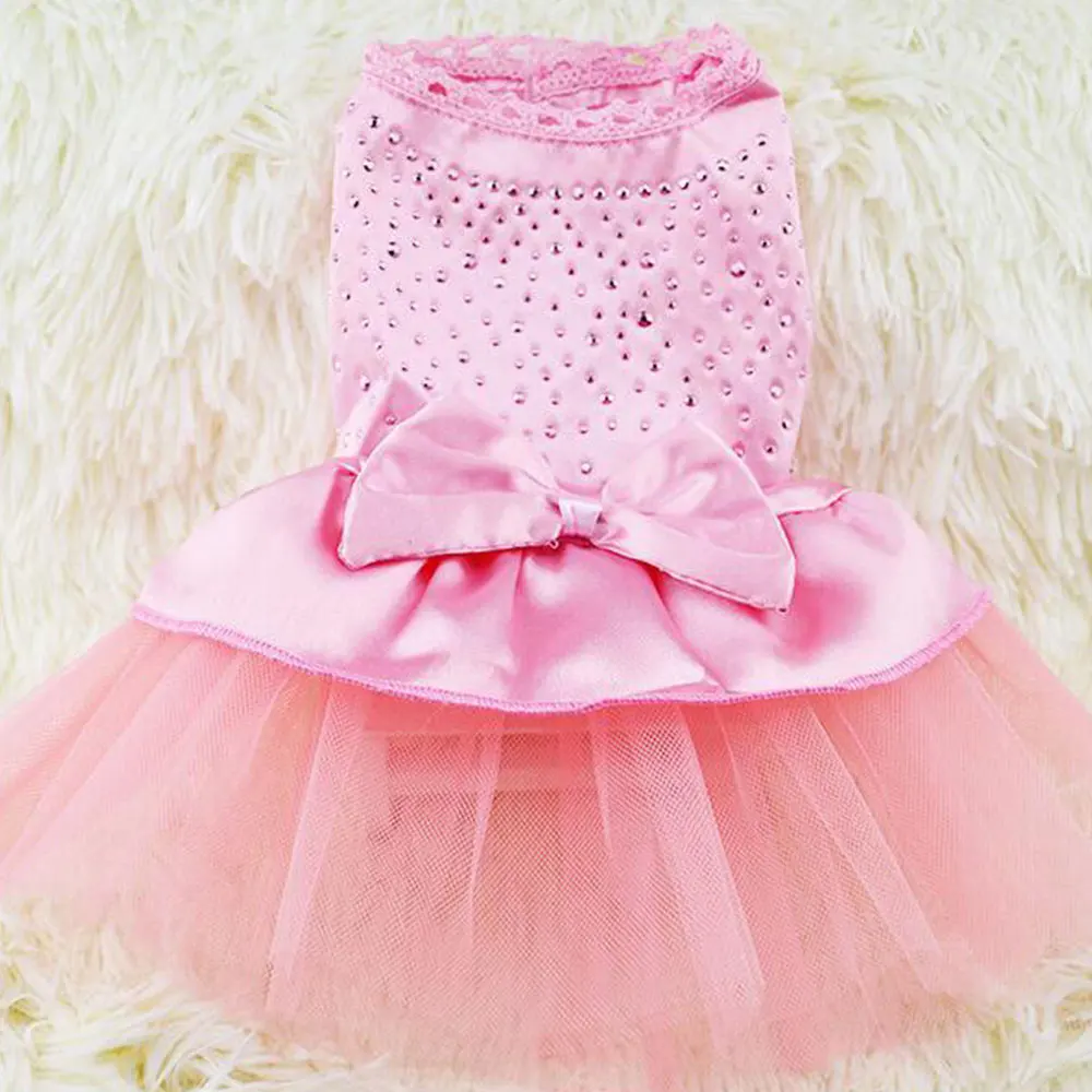 Платье для щенков собак Размеры M L костюм принцессы одежда домашних животных