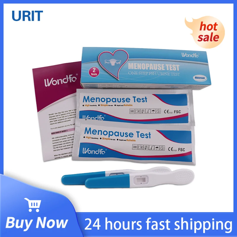 

Wondfo 2PCS One Step FSH(follicle-stimulating hormone) Menopause Urine Test 2T Fast Delivery
