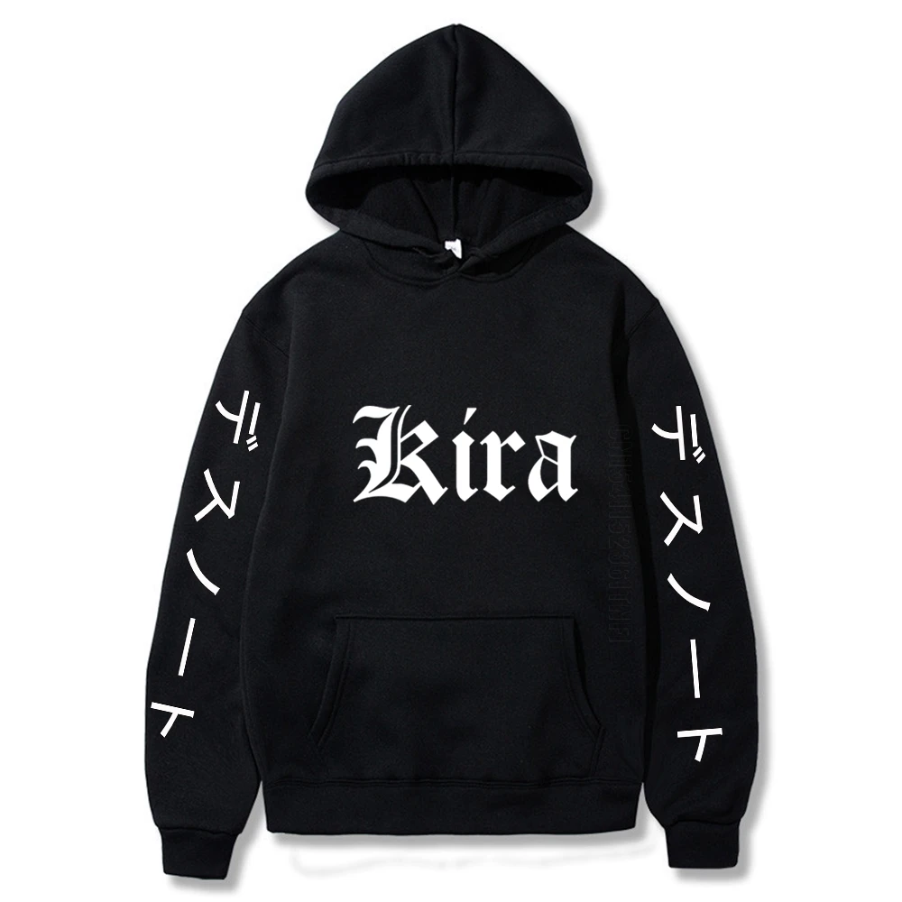 

Death Note Letter Printing Hoodies Hip Hop Sweatshirt Men Women Anime Hooded Tops Streetwear Pullover Hoodie