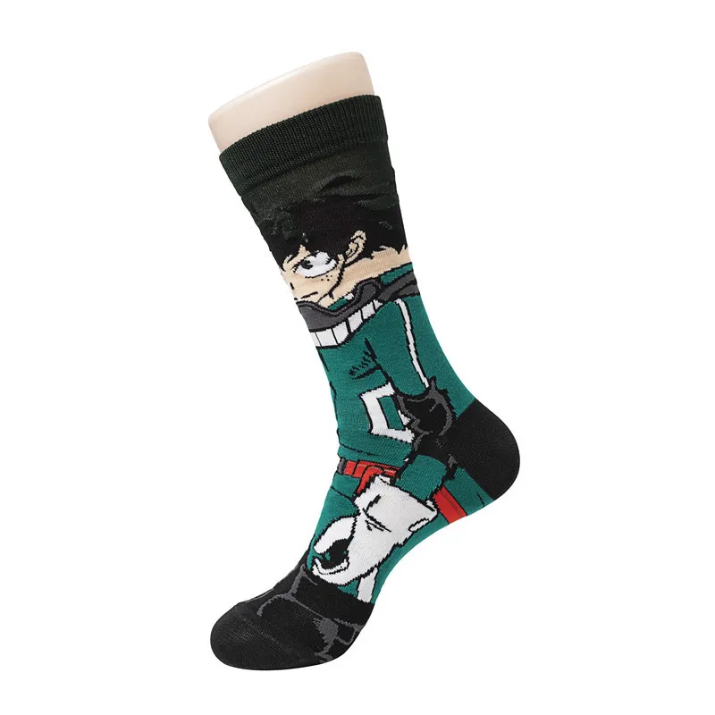 Носки с героями аниме Моя геройская Академия Izuku Midoriya All Might Bakugou Katsuki Todoroki Shouto для