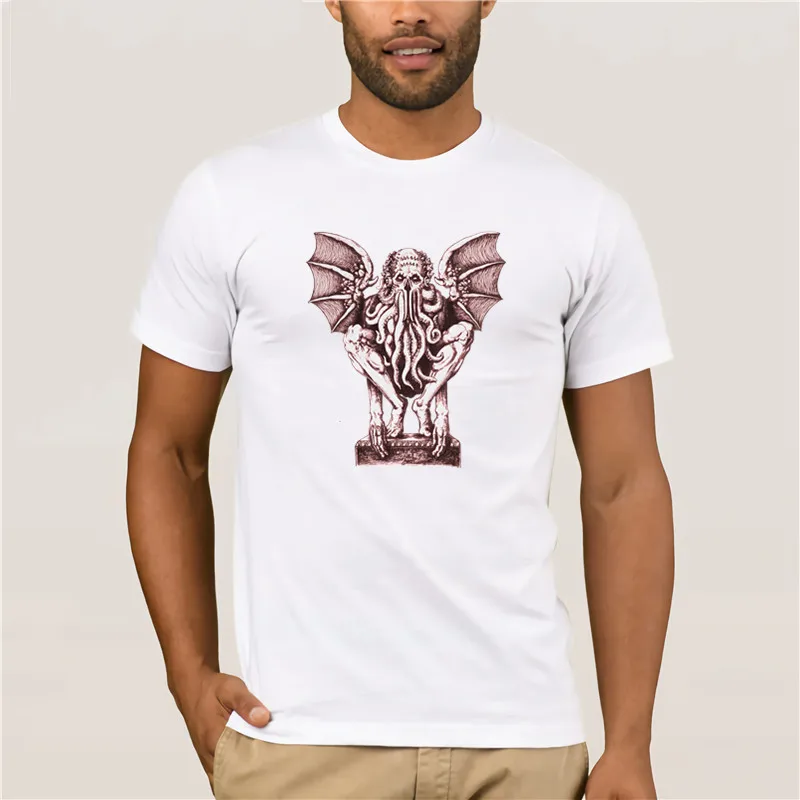 

BAPHOMET CTHULHU T SHIRT a r Wars H p lovecraft Miskatonic Arkham T Shirt Yeni Marka