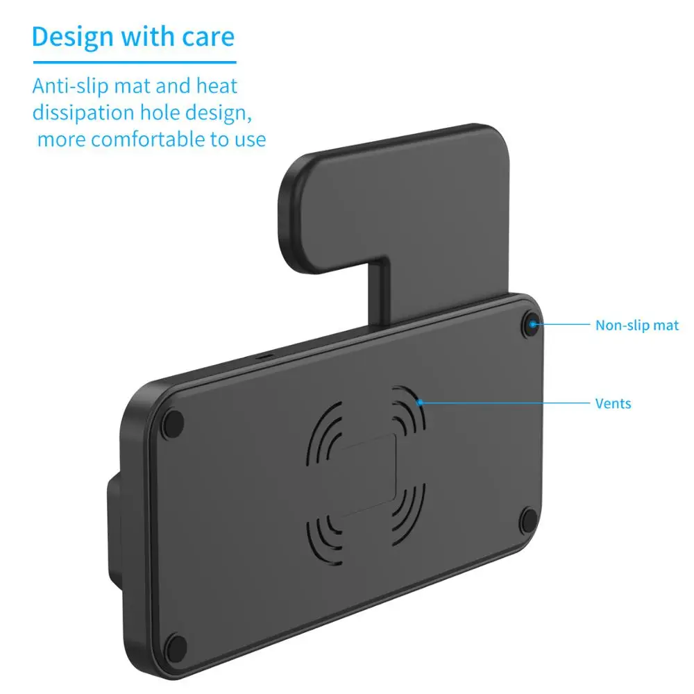 FDGAO-cargador inal&aacute;mbrico 4 en 1 de 15W, soporte de carga por inducci&oacute;n para iPhone 13, 12, 11, X, XS, XR, Airpods, Apple iWatch 6 SE-4