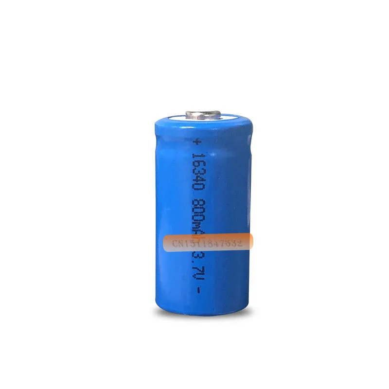 2 x перезаряжаемый CR123A 16340 800mAh 3,7 V литий-ионный аккумулятор