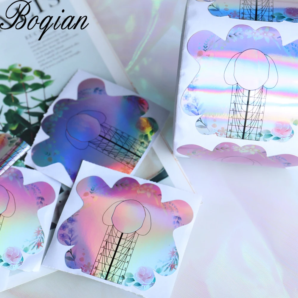 100/300 шт. градиентные лазерные Типсы для наращивания ногтей|Форма ногтей| |