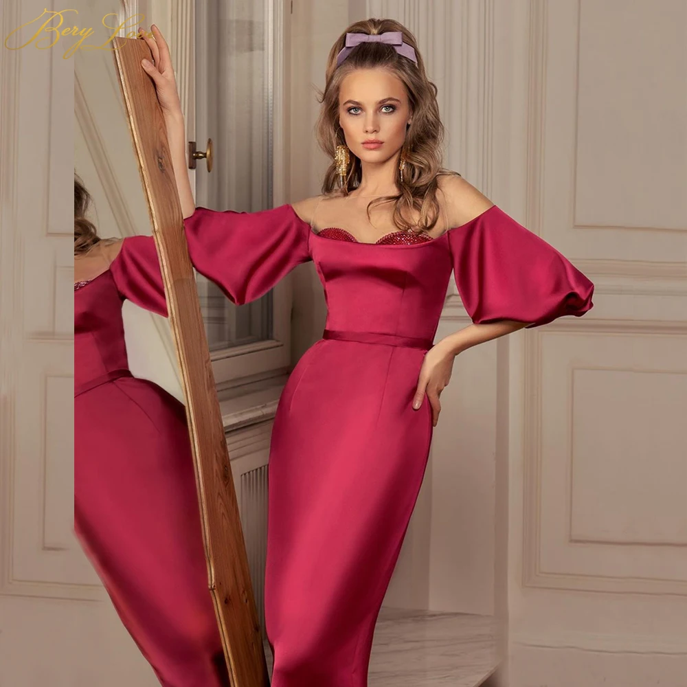 Красное Атласное Платье В Пол фото 20