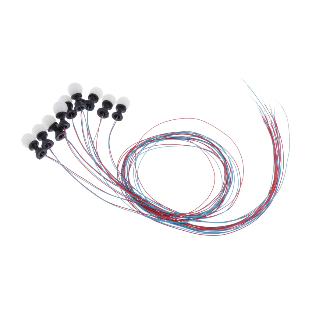 10 шт. модель железная дорога поезд лампы светодиоды-мини ландшафт газон диорама