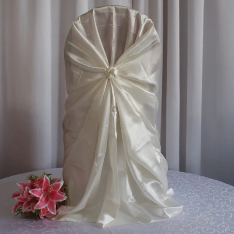 20 штук Атласный Галстук бабочка чехлы на стулья универсальные свадебные для