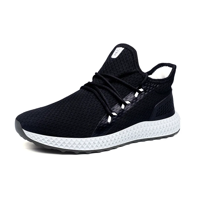 

Fashion Shoes 2019 Men Breathable Mesh Men Shoes Comfortable Lace-Up Mens Sneakers Casual Black Gray All Mens Shoes Male Adulto