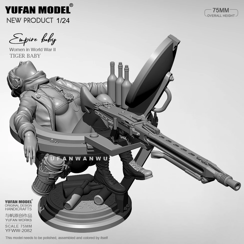 

1/24 Yufan Model Resin model kits figure DIY self-assembled YFWW-2082