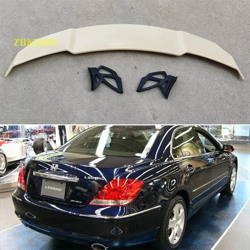 

Используется для 2004 Honda Legend спойлер авто седан заднее крыло Корпус Комплект Аксессуары ABS пластик