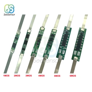 Плата защиты литий-ионного аккумулятора 1S, 3,7 в, 2 А, 3 А, 18650 А, 6 А, а, 9 А, BMS, для литий-ионного литий-полимерного аккумулятора