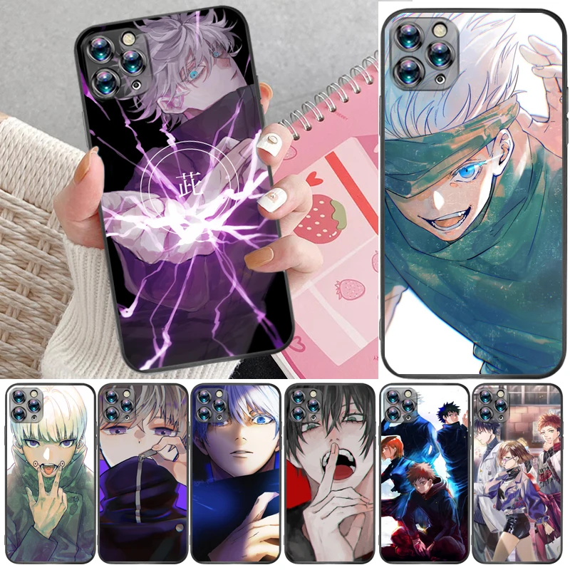 

Jujutsu Kaisen Fushiguro Megumi Satoru Gojo Yuji Itadori Sukuna Phone Case For iPhone 12 Pro Max SE 2020 Mini Carcasa Coque