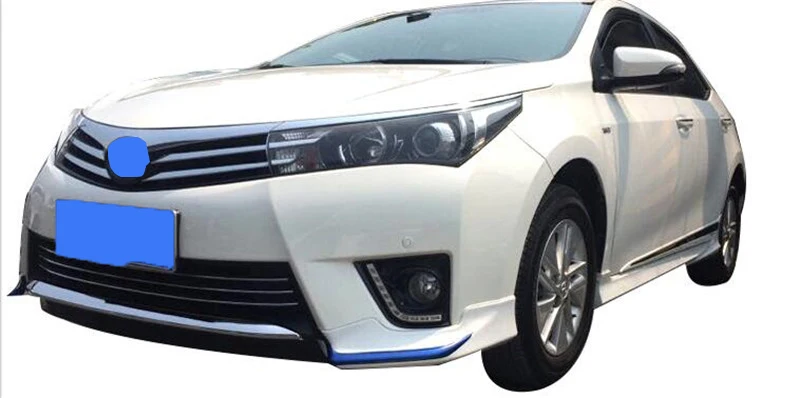 Для пары Toyota Corolla Splitter Губы передний автомобильный спойлер 16 передний бампер диффузор протектор кузова Комплект спойлер Corolla