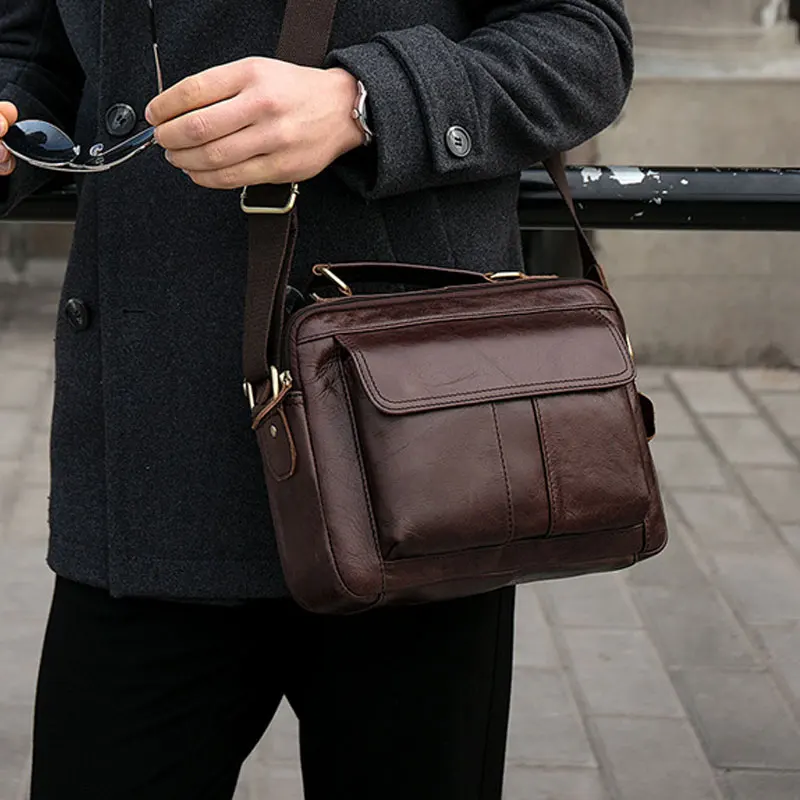 Сумка-мессенджер Мужская из натуральной кожи | Багаж и сумки