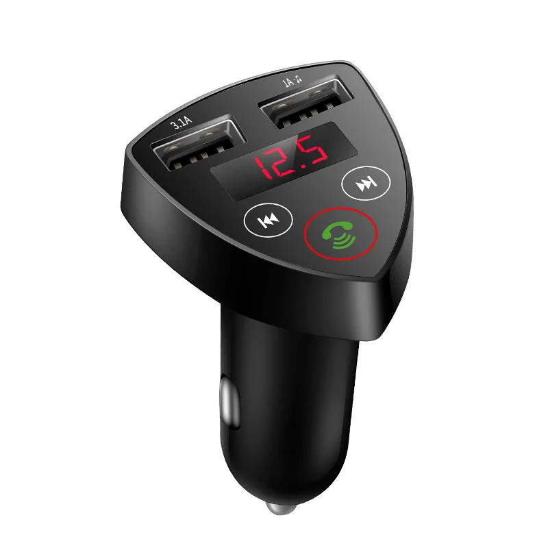 

100 шт./лот гарнитура беспроводной Bluetooth автомобильный комплект AUX Auido MP3-плеер FM-передатчик FM-модулятор поддержка TF USB ЖК-дисплей X7