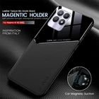 Чехол для Realme 8i, роскошный кожаный чехол из искусственной кожи + поликарбоната, автомобильный держатель, Магнитный чехол Realme8i Realmi Kingdom Relme 8 i 6,6 '', защитные чехлы из ТПУ с краями