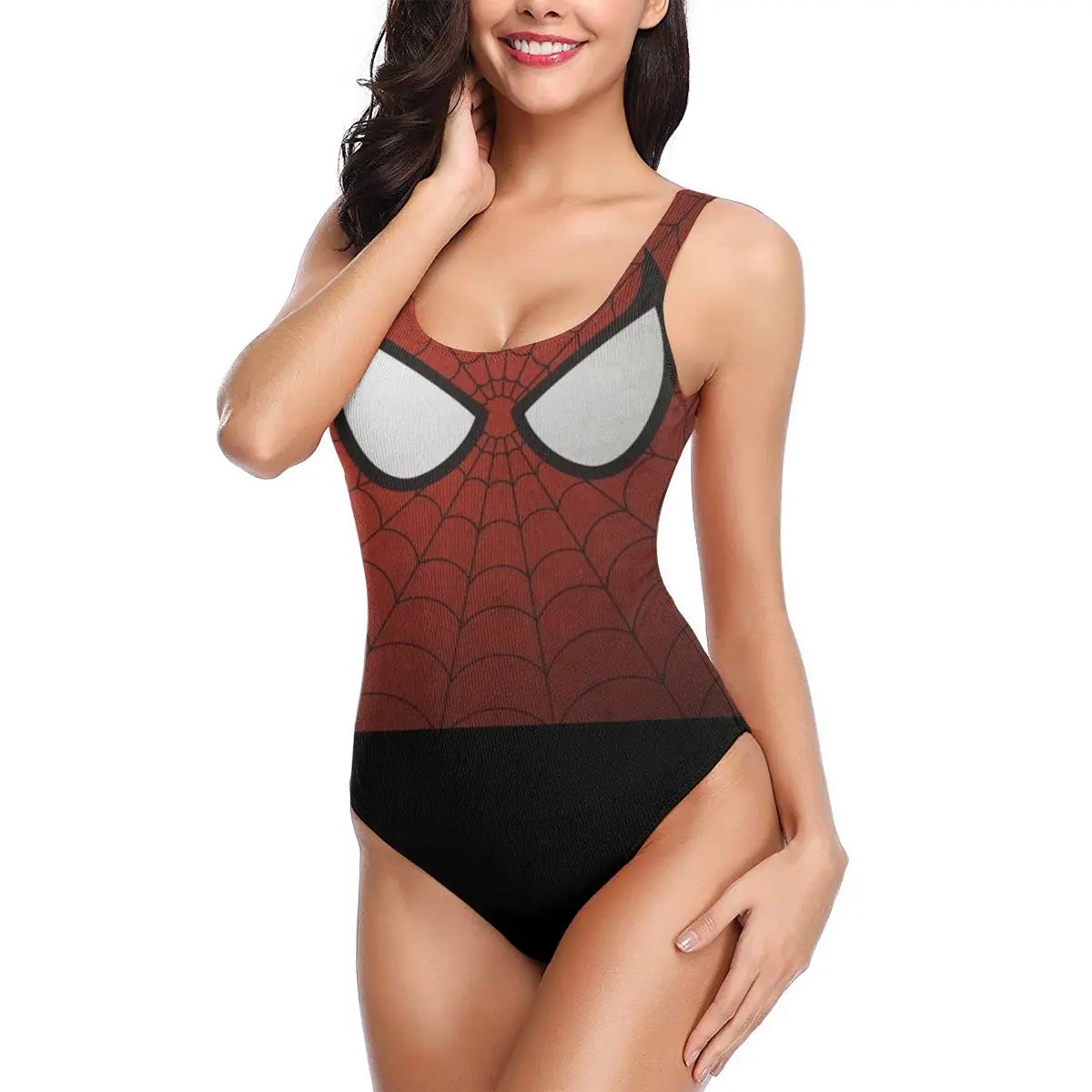 

women 2021 sexy Bikinis Tom Holland Spider Eyes Women Swimsuit One-Piece Swimwear Anime Manga movie Women bathing suit SwimSuit