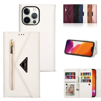 solid color wallet card slot magnetic phone case for apple iphone 13 mini pro max wiht lanyard bracket shockproof leather cases