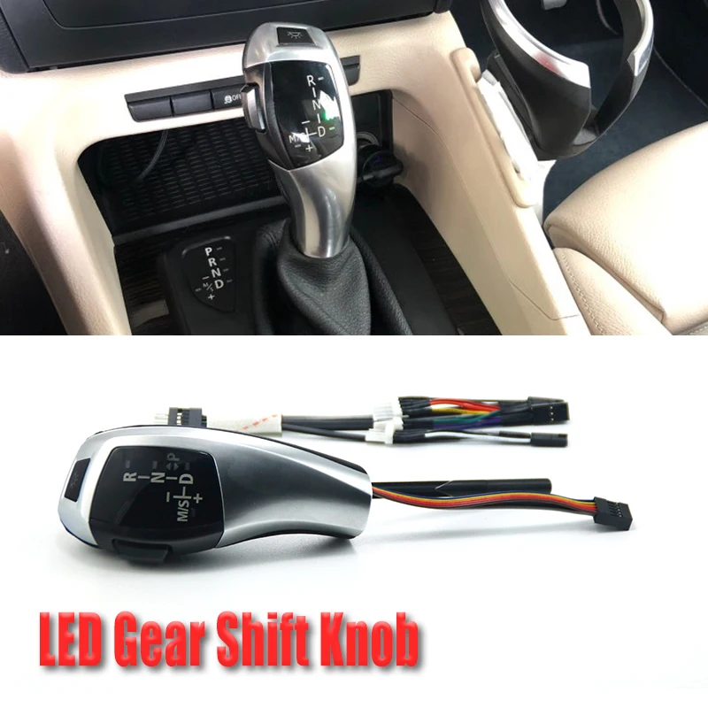 

For BMW 1 3 5 Series X1 E90 E60 E46 2D 4D E92 E87 E93 E89 E84 Car LED Gear Shift Knob Head Automatic Shifter Lever