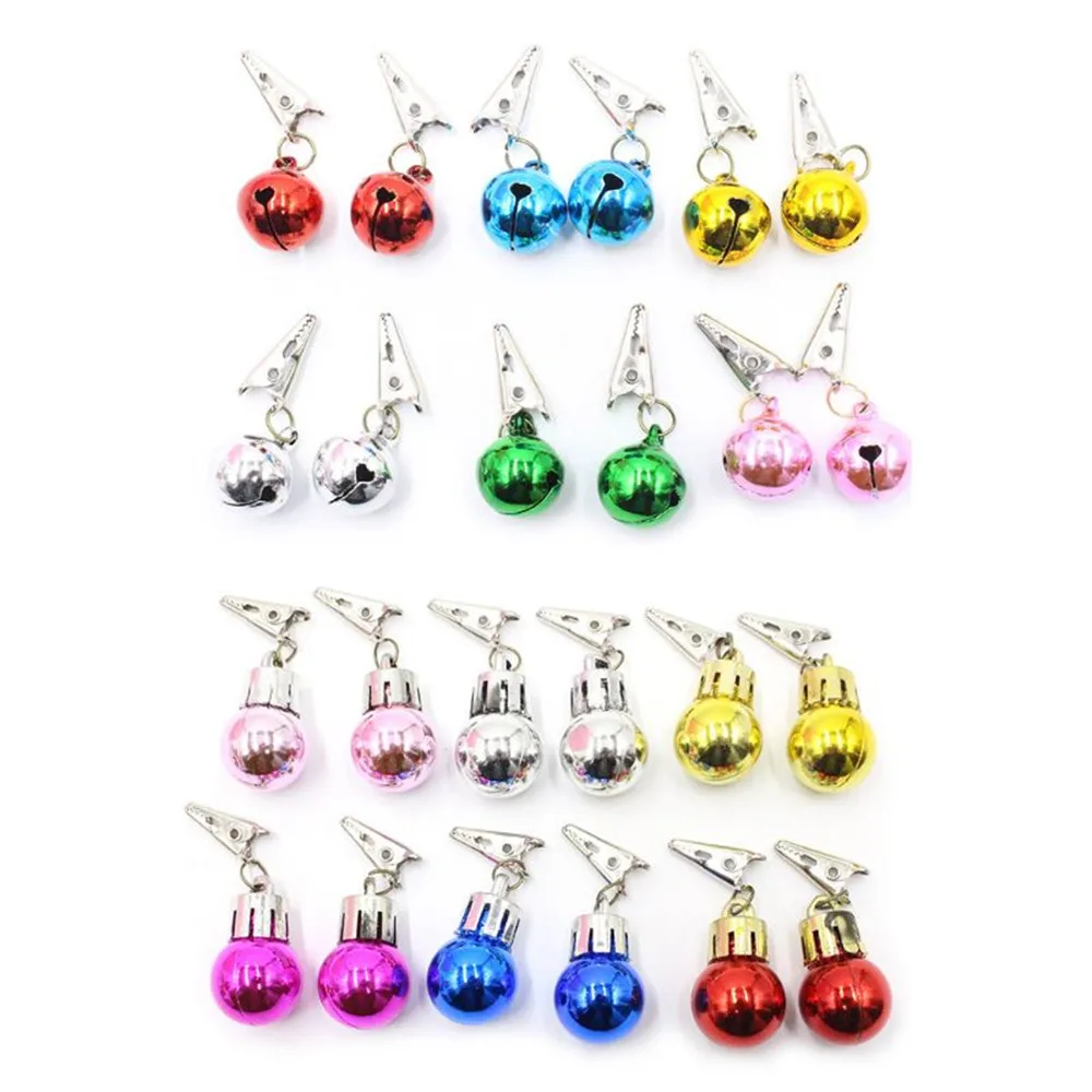 Новинка 12 шт. Рождественский светильник лампочка зажим для бороды вечерние