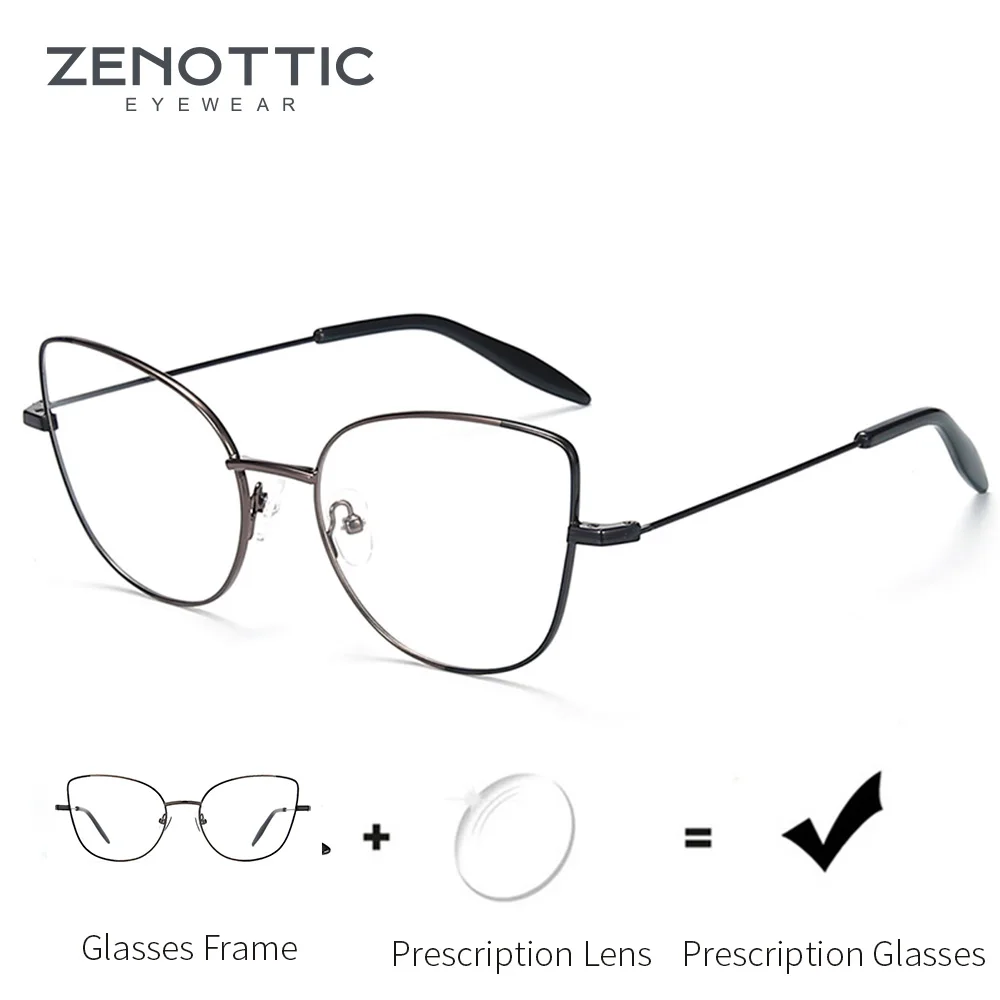 Очки ZENOTTIC мужские Оптические ультралегкие рецептурные аксессуары кошачий глаз