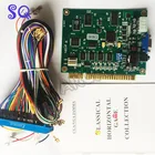 Классические аркадные игры, настольные горизонтальные игры Jamma Multi Game PCB Suppotr CGA VGA с 28-контактным голубым жгутом jamma, 19 в 1