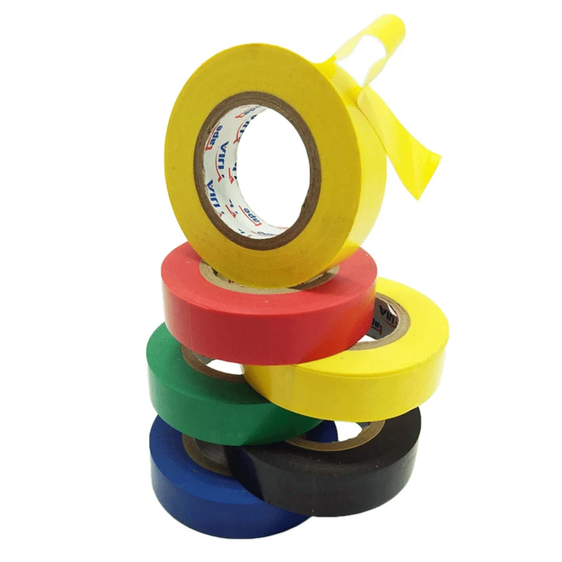 Изоляционная лента пластиковая электрическая водонепроницаемая ПВХ красная