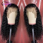 Клюквенные волосы Remy перуанские волнистые человеческие волосы парики для женщин предварительно выщипанная линия волос 4 дюйма глубокий парик Т-средняя часть парик шнурка