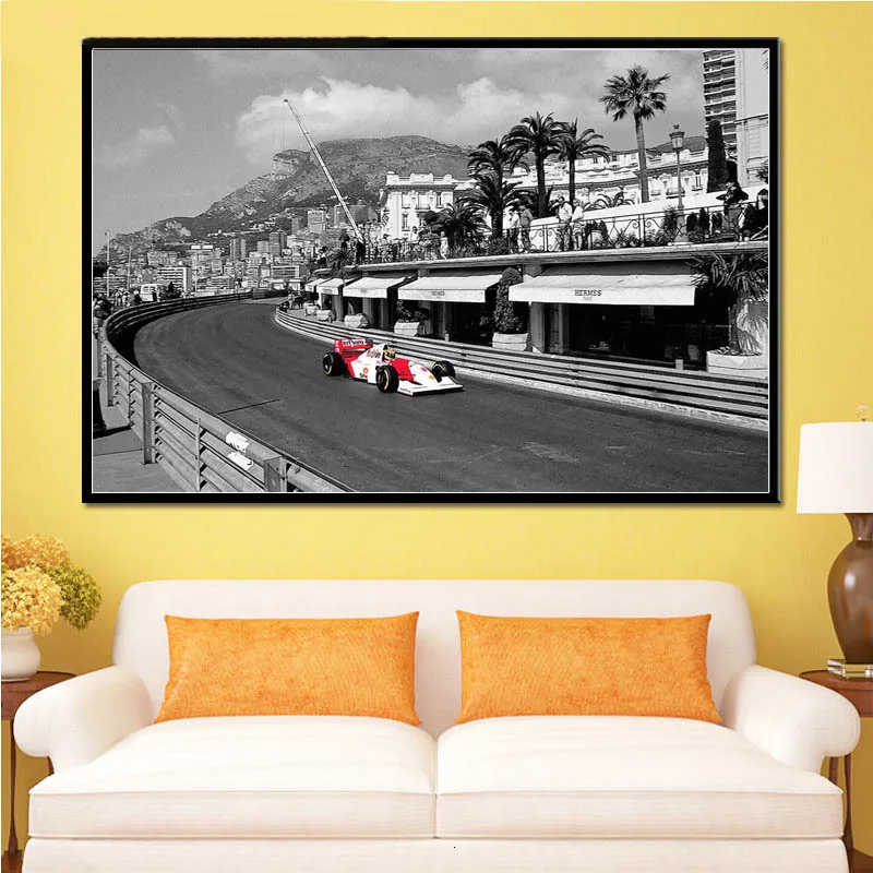 F1 Formula Ayrton Senna Star гоночный автомобиль чемпион мира живопись постер настенная