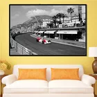 F1 формула Айртон Сенна Звездный гоночный автомобиль чемпион мира живопись плакат настенное искусство холст печать живопись современный для домашнего декора комнаты