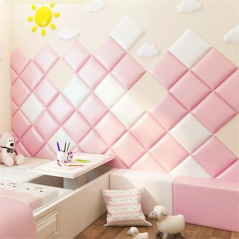 Coussin T Te Chambre A Coucher Enfant Cabecera Child 3D Wall Sticker Tete Lit Cabecero Cama De Pared Cabeceira Bed Headboard |