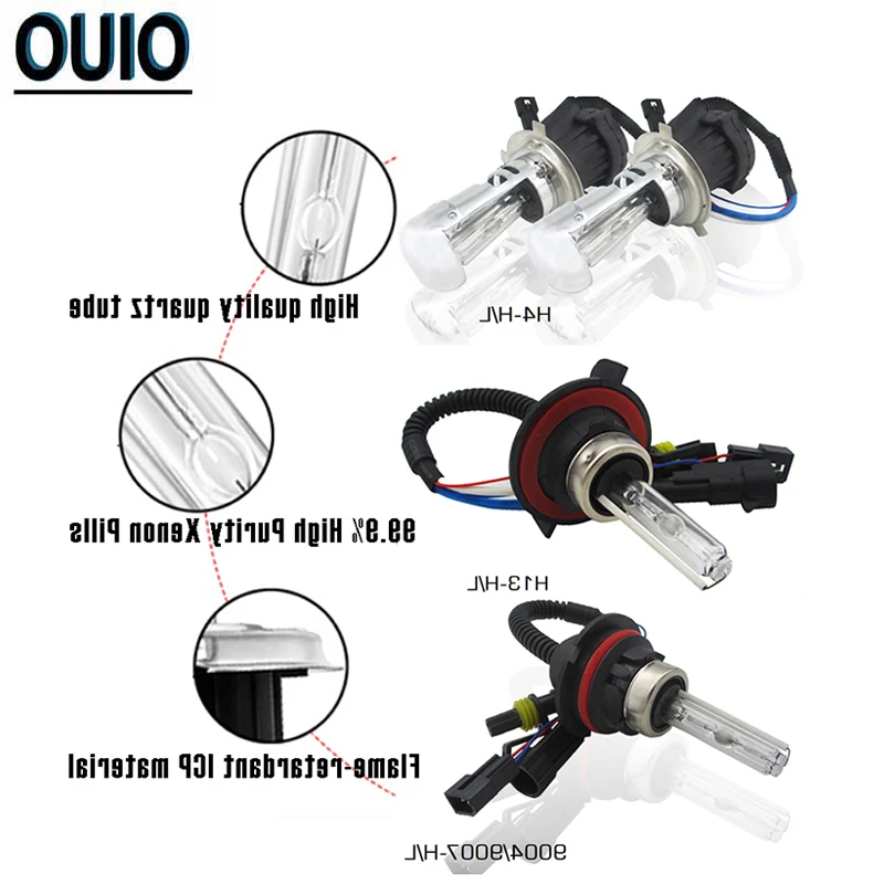 Комплект ксеноновых автомобильных фар 55 Вт HID LX H1 H3 H4 H7 H8 H11 H13 9005 9006 9012 источник 4300K