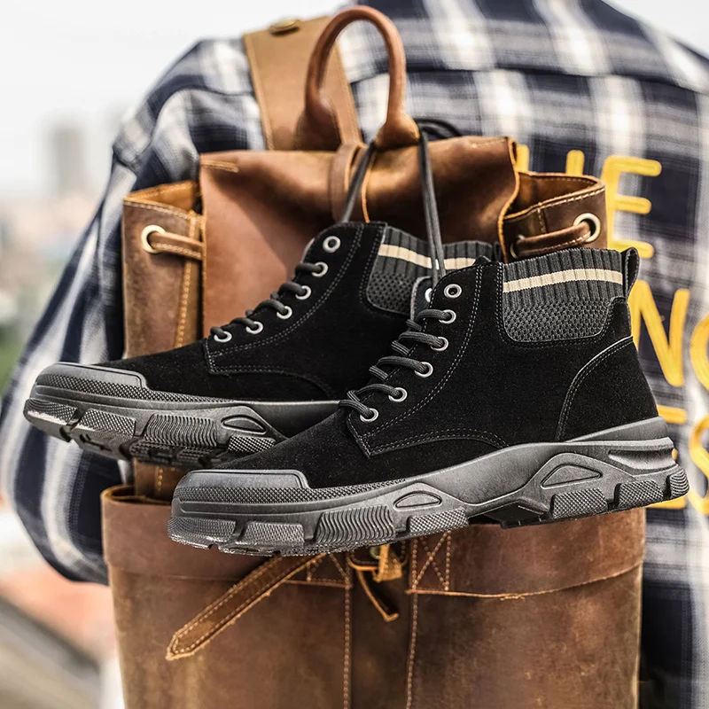 

Boot Shoes Men Mens Brown Boots Winter Thick Sole Men Black Fashion Casual Shoes Men's Italian Outdoor Summer Chelsea For Man