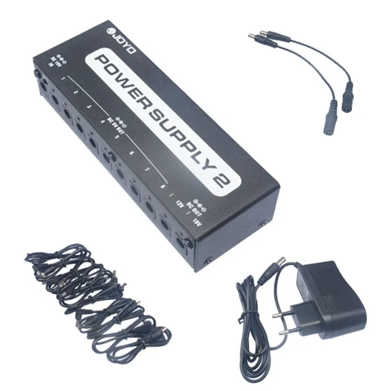 Joyo JP 02 Питание 2 гитары педальное устройство с 10 изолированные выходы & 3 варианта