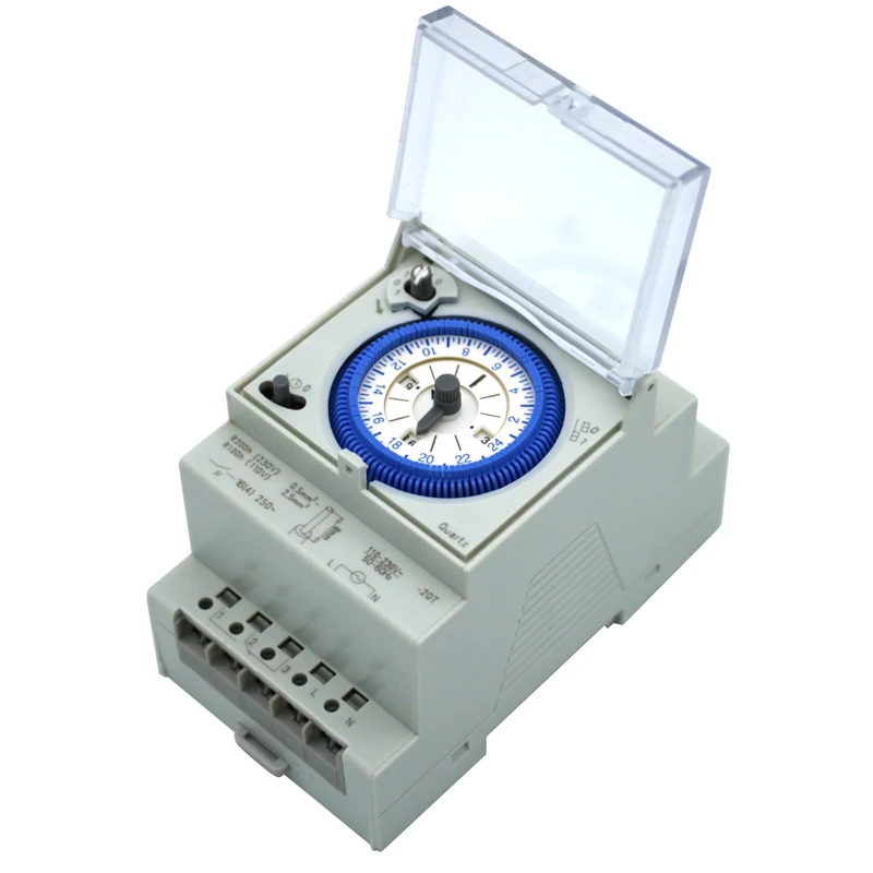 SUL 181d analogique 24 часа 3 модульный сегмент механический DIN рейка minuterie réserve с торговыми