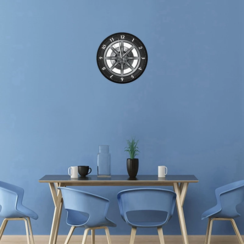 Автосервис ремонт гаража владелец колеса шины на заказ Авто настенные часы | Дом