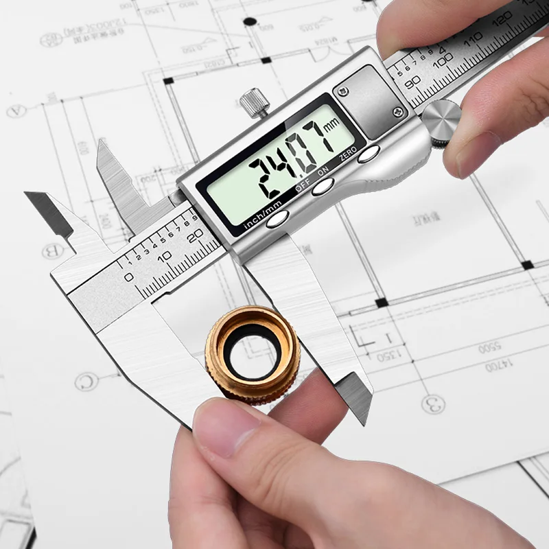 

Measuring Tool Stainless Steel Digital Caliper 0-150mm Measuring Instrument Vernier Calipers Gauge Micrometer Measuring Tool
