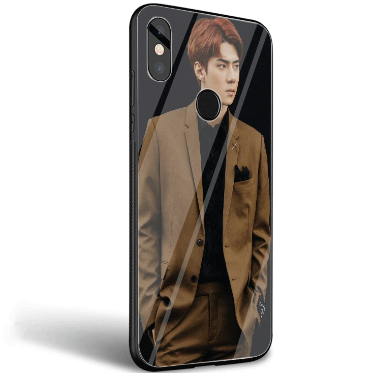 Mobile Phone Case Glass For Xiaomi Mi 8 Lite A1 A2 9 Redmi Note 5 6 7 Pro 6A 4X F1 Cover EXO |