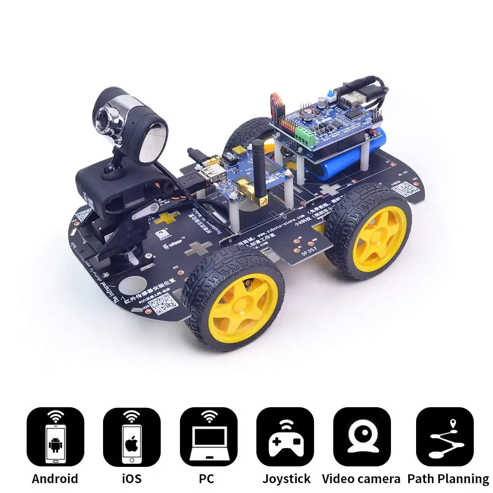 

Умный робот XiaoR Geek DS, Wi-Fi, для Arduino UNO R3, дистанционное управление, HD-камера, FPV, обучающая робототехника и электронная игрушка