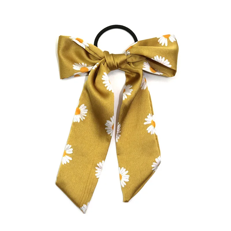 

Spring little Daisy hair restoring ancient ways ring French bow hair rope joker escherichia coil ins girl's headdress