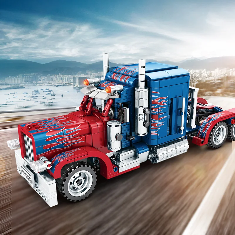 SEMBO 849 шт. строительные блоки Optimus Prime тяжелый контейнер грузовик развивающие