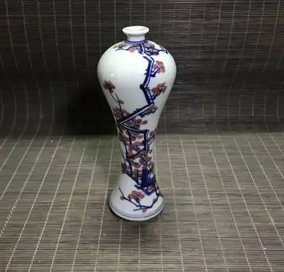 

Изысканный ретро синий и белый фарфор (цветок сливы, ваза) украшения для дома