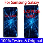 100% Оригинальный Super AMOLED для Samsung Galaxy S20, G980F, G980, S20 Plus, G985F, ЖК-дисплей, сенсорный экран, дигитайзер, запасная часть, рамка