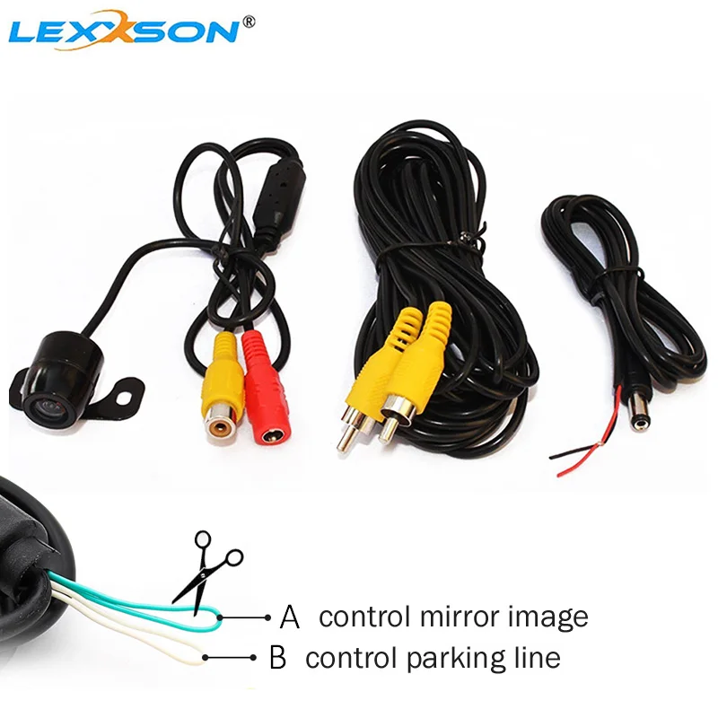 Автомобильная камера заднего вида LEXSSON водонепроницаемая с зеркалом или
