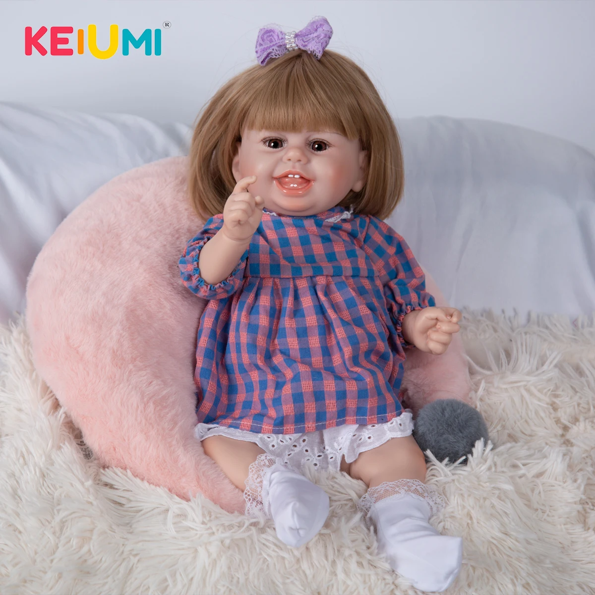 

19 Inch Boneca Bebe Reborn Princess Doll Baby Toys Realistic Newborn Doll Can Wholesale For Girl Children's Day Birthday Gifts