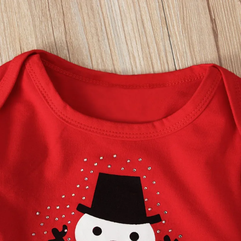 

Baby Christmas Rompers Cartoon Print Jumpsuit Hats Newborn Baby Girl Boy Christmas 2019