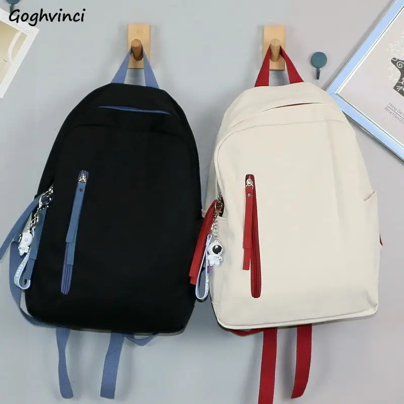 

Backpacks Women Patchwork Waterproof Students College Preppy Book Bag All-match Casual Simple Travel Rucksack Korean Design Chic