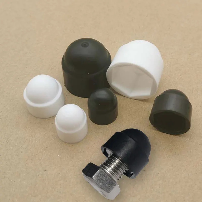 10Pcs Hexagon Plastic M5 M6 M8 M10 M12 Nut Dome Protection Screw Caps Covers Exposed Protect Supplies Against Weathering - купить по