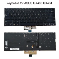 new english keyboard backlight for asus zenbook ux433 ux434 ux433fl fn ux433fa us notebook keyboards laptop parts 0kn1 5z1he13